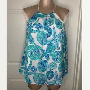 Lilly Pulitzer Shell Halter Top